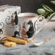 Gift Cup for tea with spoon " The Cats",  280 ml