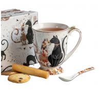 Gift Cup for tea with spoon " The Cats",  280 ml