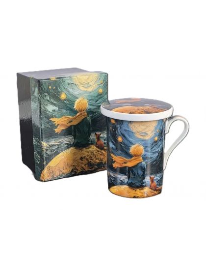Gift Mug with Infuser and Lid , The Little Prince, 300 ml
