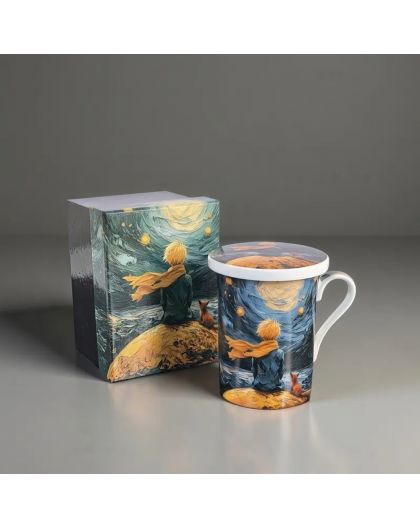 Gift Mug with Infuser and Lid , The Little Prince, 300 ml
