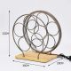 Wine rack with LED light - 5 bottles