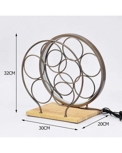 Wine rack with LED light - 5 bottles