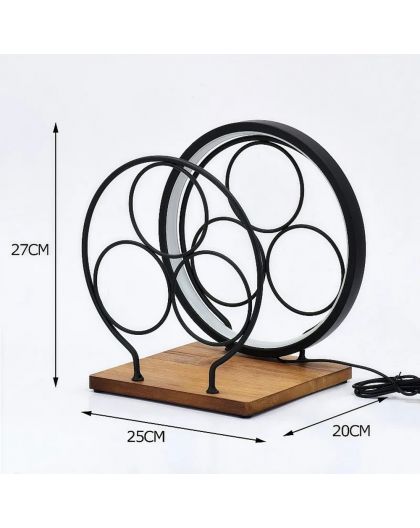Wine rack with LED light - 3 bottles
