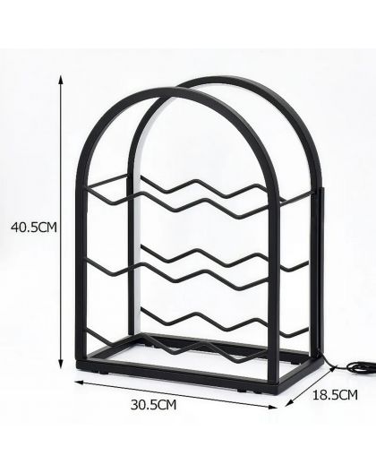 Wine rack with LED light - 9 bottles