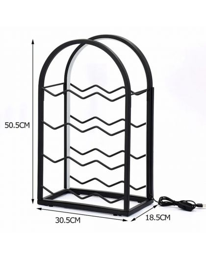 Wine rack with LED light - 12 bottles