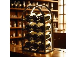Wine rack with LED light - 12 bottles
