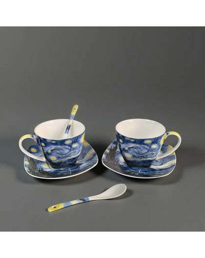 Set of two cups "The Starry Night" 250 ml