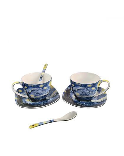 Set of two cups "The Starry Night" 250 ml