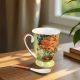 Cup for tea "Vase with Red Poppies, Vincent van Gogh" 280 ml