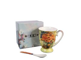 Cup for tea "Vase with Red Poppies, Vincent van Gogh" 280 ml