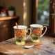 Cup for tea "Vase with Red Poppies, Vincent van Gogh" 280 ml, 2pcs