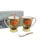 Cup for tea "Vase with Red Poppies, Vincent van Gogh" 280 ml, 2pcs