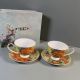 Set of two cups with saucers "Vase with Red Poppies" 250 ml