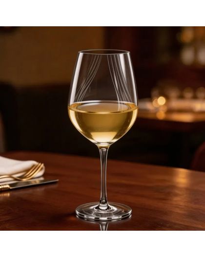 BOHEMIA COLIBRI OPTIC 4, White wine glasses 450ml, 6pcs