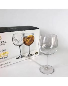 BOHEMIA COLIBRI OPTIC 4, Red wine glasses, 570ml, 6pcs