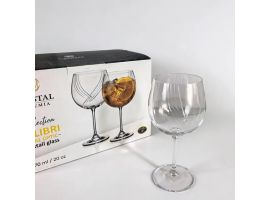 BOHEMIA COLIBRI OPTIC 4, Red wine glasses, 570ml, 6pcs