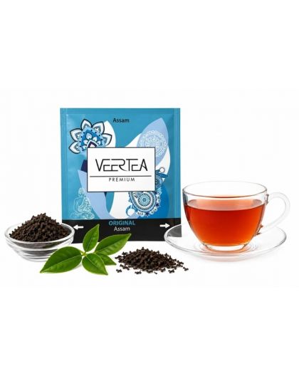 VEERTEA Assam Black Tea, 100 Tea bags