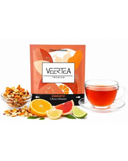 VEERTEA ENERGETIC Citrus, 100 tea bags