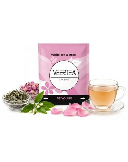 VEERTEA Бял чай с роза, 100 пакетчета