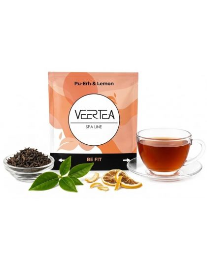 VEERTEA Be Fit Pu-erh & Lemon, 100 tea bags