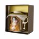 Cup for tea "The Kiss" with metal strainer and lid, 320ml