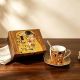 Set of two espresso cups, Gustav Klimt, "The Kiss", 60 ml