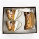 Set of two cups with spoons "The Kiss" 230 ml