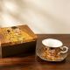 Gift cup with saucer, The Kiss in Gold, 200 ml