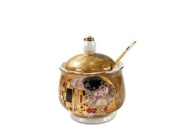 Sugar bowl with spoon,  Gustav Klimt,The Kiss