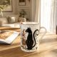 Gift cup with porcelain spoon, Cats Closeness, 300 ml