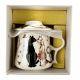 Gift cup with metal strainer and lid, Cats Closeness, 340 ml