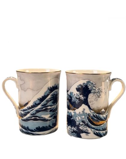 Two gift cups, Katsushika Hokusai, The Great Wave off Kanagawa, 300 ml