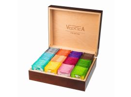 Veertea Wooden Tea Gift Box, 12 Flavours, 180 Tea Bags