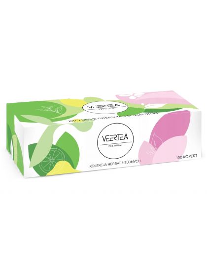Подаръчен комплект зелен чай - 100 пакетчета, Veertea Premium