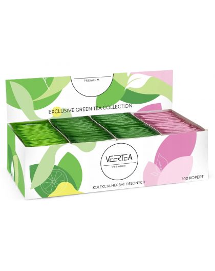 Подаръчен комплект зелен чай - 100 пакетчета, Veertea Premium