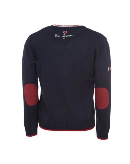 KNIT SWEATER WITH ELBOW PATCHES Tonino Lamborghini