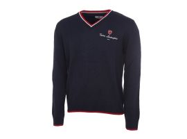 Tonino Lamborghini KNIT SWEATER WITH ELBOW PATCHES