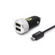 зарядно за кола с два USB изхода - FERRARI