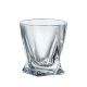 6 Bohemia Crystal liquor glasses "Quadro"