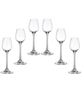 6 Bohemia crystal glasses for liquor "Columbus"