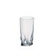 6 Bohemia Crystal glasses  "Quadro"