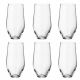 6 Bohemia Crystal glasses "Grus / Michelle"