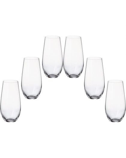 6 Bohemia Crystal glasses "Columbus"