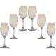6 bohemia crystal white wine glasses "Silvia"