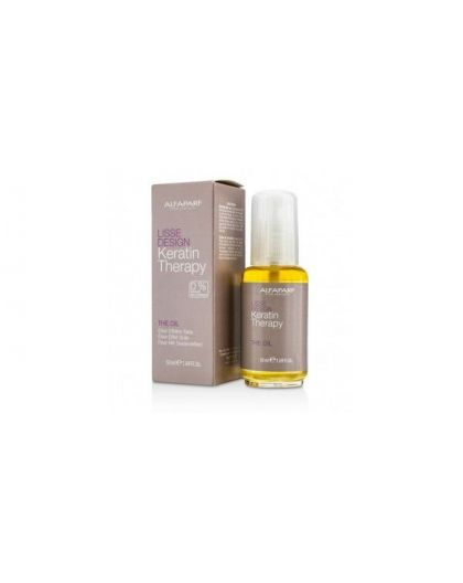 Етерично олио с кератин с копринен ефект за всеки тип коса Alfaparf Lisse Design Keratin Therapy Oil