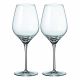 2 Bohemia Crystal  Red wine glasses "Avila"