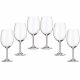 6 bohemia crystal red wine glasses "Fiora"