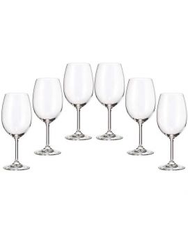 6 bohemia crystal red wine glasses "Fiora"