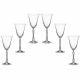 6 bohemia crystal glasses for Red wine "Parus"