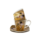 Tea set, "The Kiss" series on a gold background